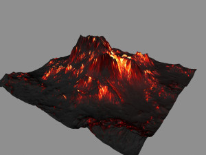 volcano 3D मॉडल