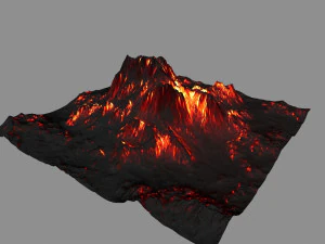 volcano 3D Model