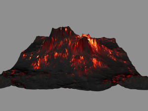 volcano 3D मॉडल
