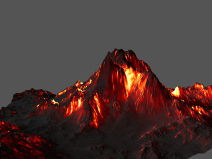 volcano 3D मॉडल