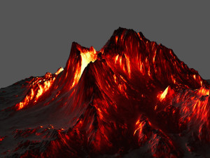 volcano 3D मॉडल