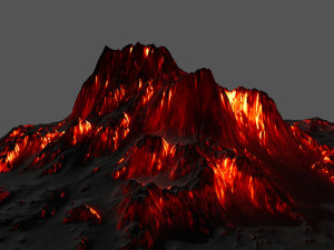 volcano 3D मॉडल