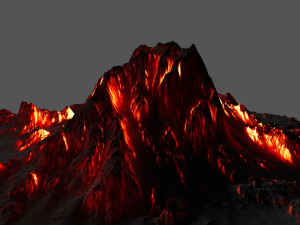 volcano 3D मॉडल