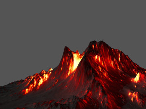 volcano 3D मॉडल
