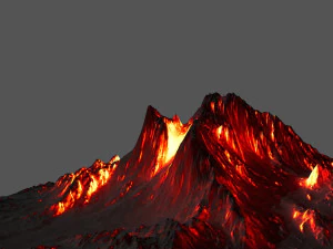 volcano 3D Model