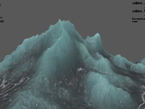 monta&ntilde;a de hielo Modelo 3D