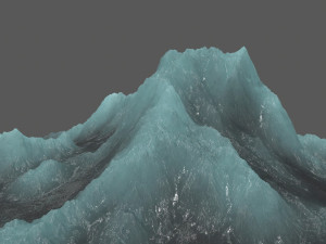 ice mountain 3D मॉडल