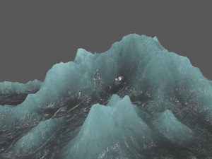 ice mountain 3D मॉडल