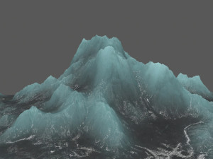 ice mountain 3D मॉडल