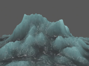 ice mountain 3D मॉडल