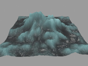 ice mountain 3D मॉडल