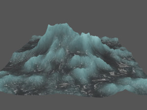 ice mountain 3D मॉडल