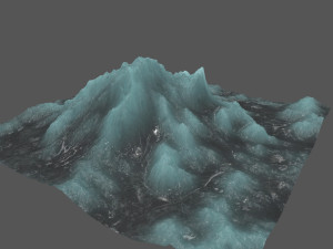 ice mountain 3D मॉडल