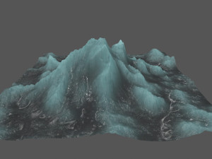 ice mountain 3D मॉडल