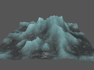 ice mountain 3D मॉडल