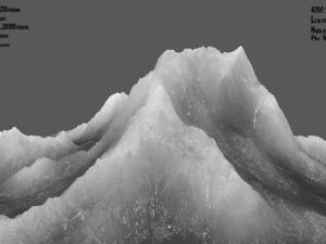 氷の山 3Dモデル