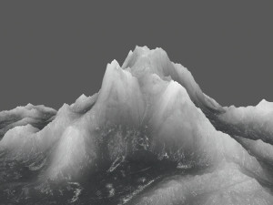 ice mountain Model 3D
