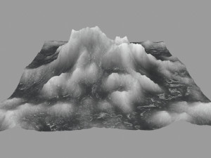 ice mountain Model 3D