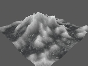 ice mountain Model 3D