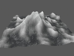 ice mountain Model 3D