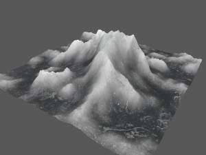 ice mountain Model 3D