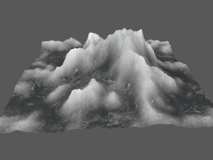 ice mountain Model 3D