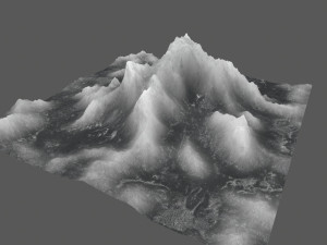ice mountain Model 3D