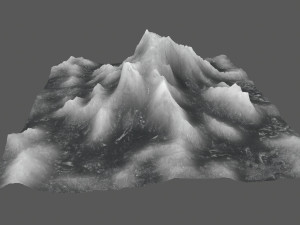 ice mountain Model 3D