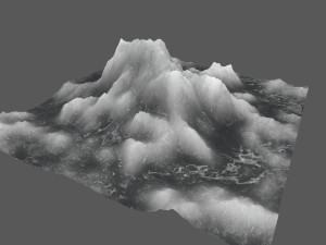 ice mountain Model 3D