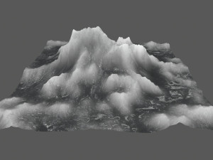 ice mountain Model 3D