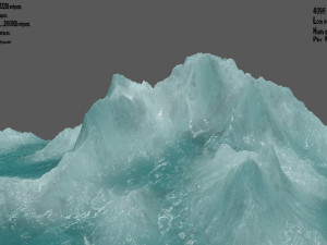 ice mountain 3D मॉडल