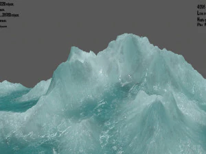 montagna di ghiaccio Modello 3D