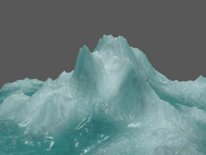 ice mountain 3D मॉडल