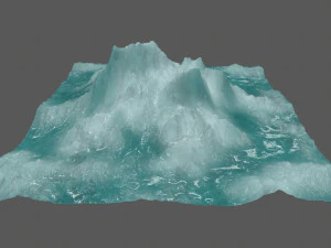 gunung es Model 3D