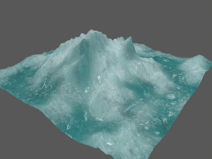 ice mountain 3D मॉडल