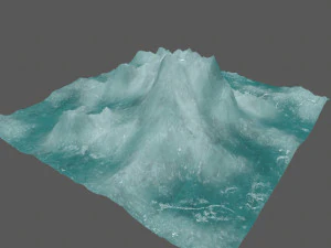 gunung es Model 3D