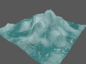 ice mountain 3D मॉडल