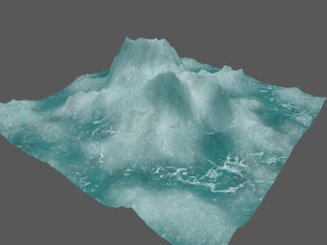 ice mountain 3D मॉडल
