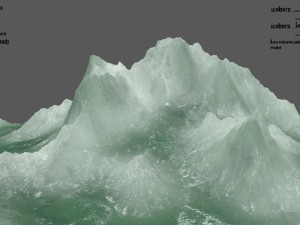 ice mountain 3D मॉडल