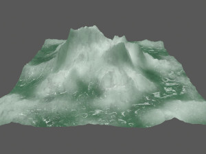 ice mountain 3D मॉडल