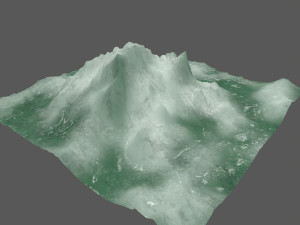 ice mountain 3D मॉडल