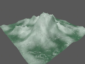 ice mountain 3D मॉडल