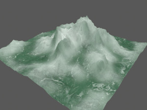 ice mountain 3D मॉडल