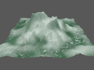 ice mountain 3D मॉडल