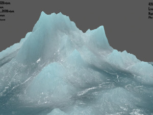 ice mountain 3D मॉडल