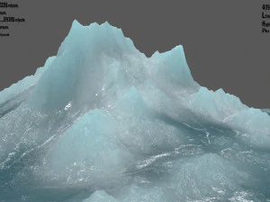 बर्फ का पहाड़ 3D मॉडल