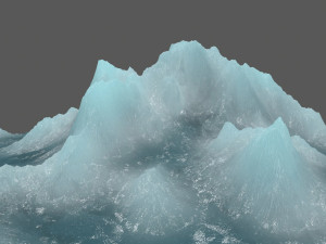 ice mountain Modelo 3D