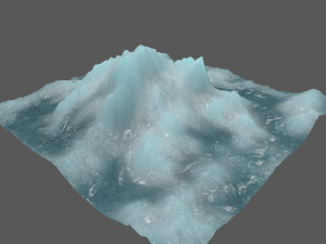 ice mountain Modelo 3D