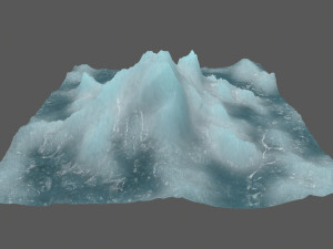 ice mountain Modelo 3D