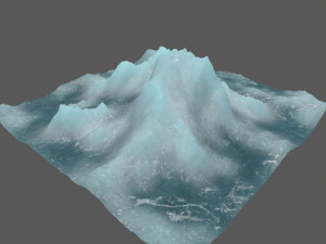 ice mountain Modelo 3D